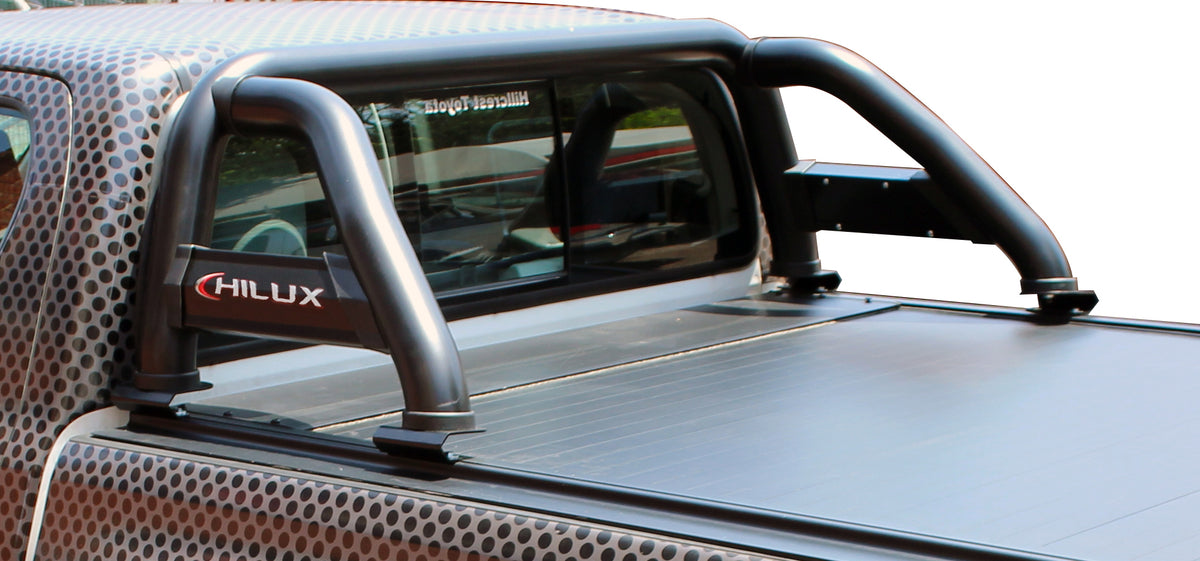 Toyota Hilux GD6 Black RollaTop-Compatible Sports Bar