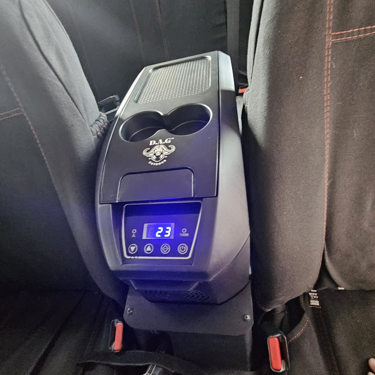 Hilux/Fortuner GD6 10L Console Fridge Bracket with Lock Safe