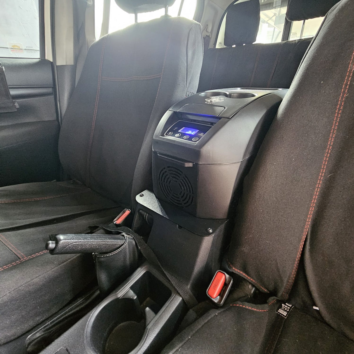 Hilux/Fortuner GD6 10L Console Fridge Bracket with Lock Safe