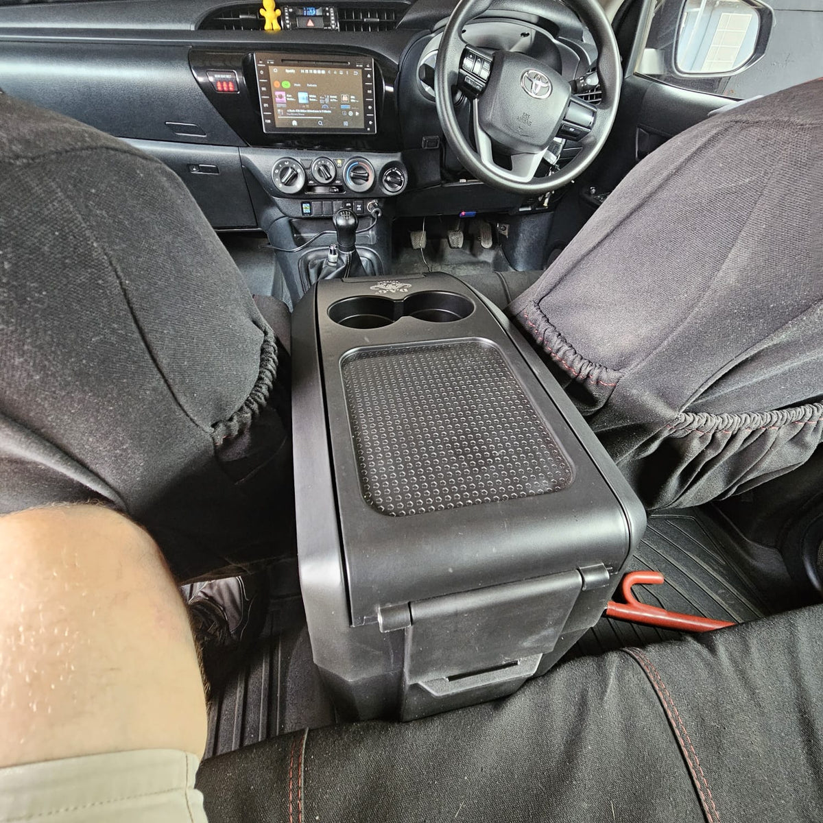 Hilux/Fortuner GD6 10L Console Fridge Bracket with Lock Safe
