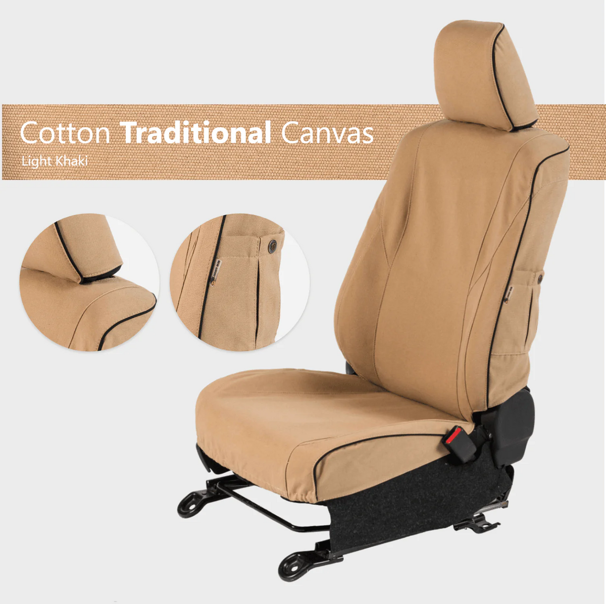 Isuzu NPR300 Seat Covers - Khaki