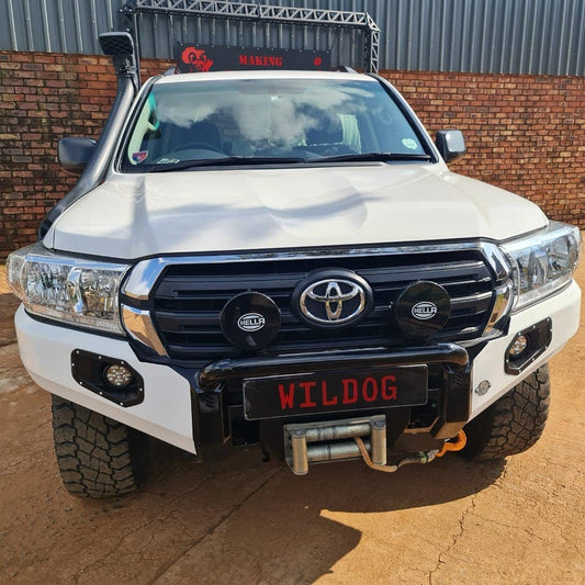 Toyota Land Cruiser 200 (2016+) Facelift Front Replacement Bumper, Round Nudge Bar, Spotlight Brackets, Colour