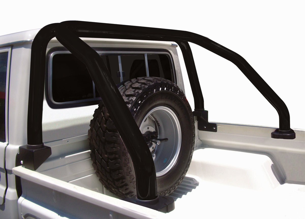 Toyota Land Cruiser 70 Double Cab Black Stainless Steel Sports Bar