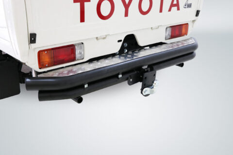Toyota Landcruiser 70 Series Triple Styling Bar Stainless (Black Base Plates) R 750,00