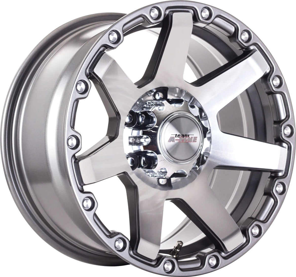 Monsoon Gunmetal Machined Face Alloy Wheel