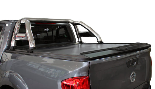 Nissan Navara Polished RollaTop-Compatible Sports Bar