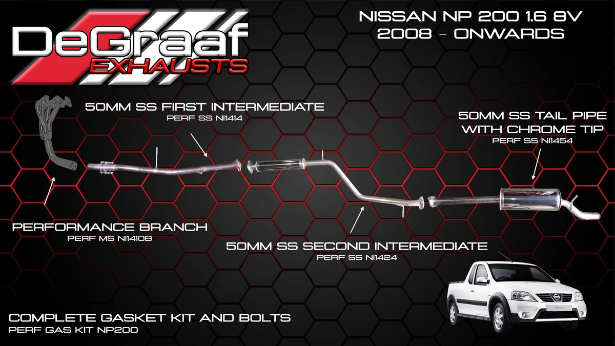 Nissan NP 200 Performance Exhaust 50mm