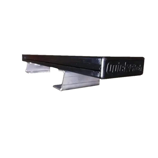 1450mm Load Bar black with end caps and SS brackets