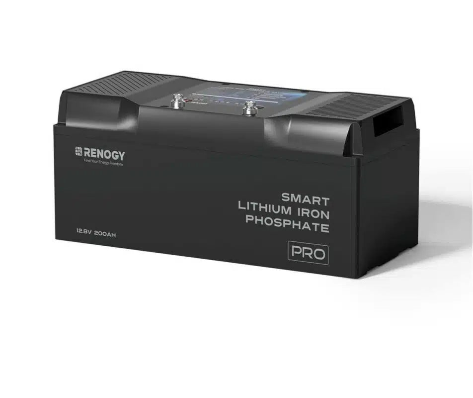 12.8V 200Ah Smart LifePO4 Battery with Bluetooth & Self-Heating