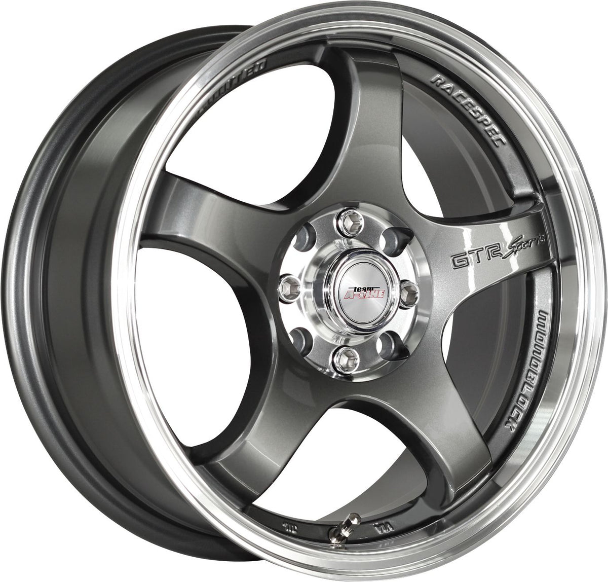Rocco Gunmetal Machined Lip Alloy Wheel