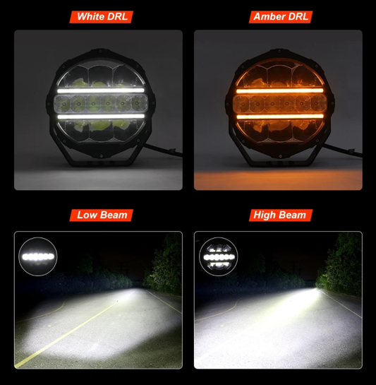 4x4 Nation TwinBeamX Spot Light 7" (Double DRLS)