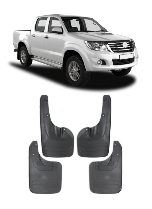 HILUX D4D 2012+ 4X2 STANDARD BODY MUDFLAPS 4 PIECE
