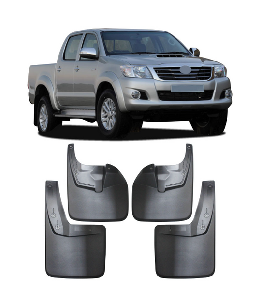 HILUX D4D 2012+ 4X2 RAISED BODY MUDFLAPS 4 PIECE