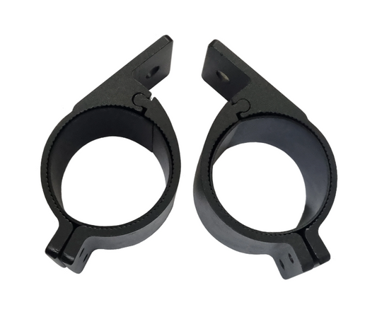 3 Inch (76mm) Nudge Bar LED Light Mounting Brackets - Set