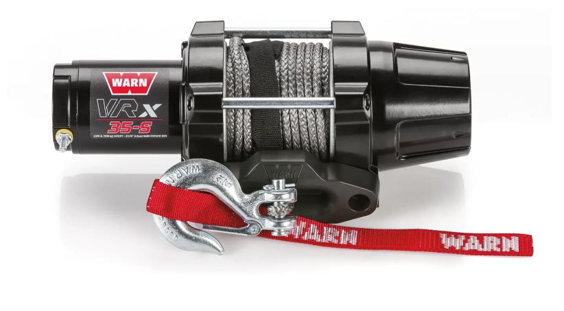 WARN VRX 35-S 3500LB (1587KG) 12V ATV WINCH WITH SYNTHETIC ROPE