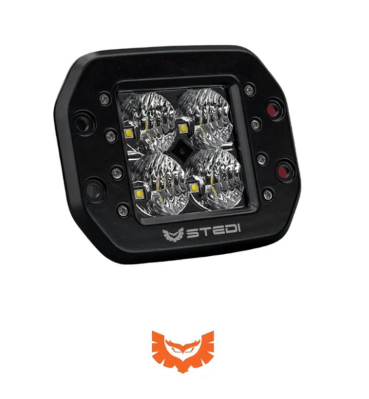 STEDI C-4 BLACK EDITION FLUSH MOUNT LED LIGHT | FLOOD
