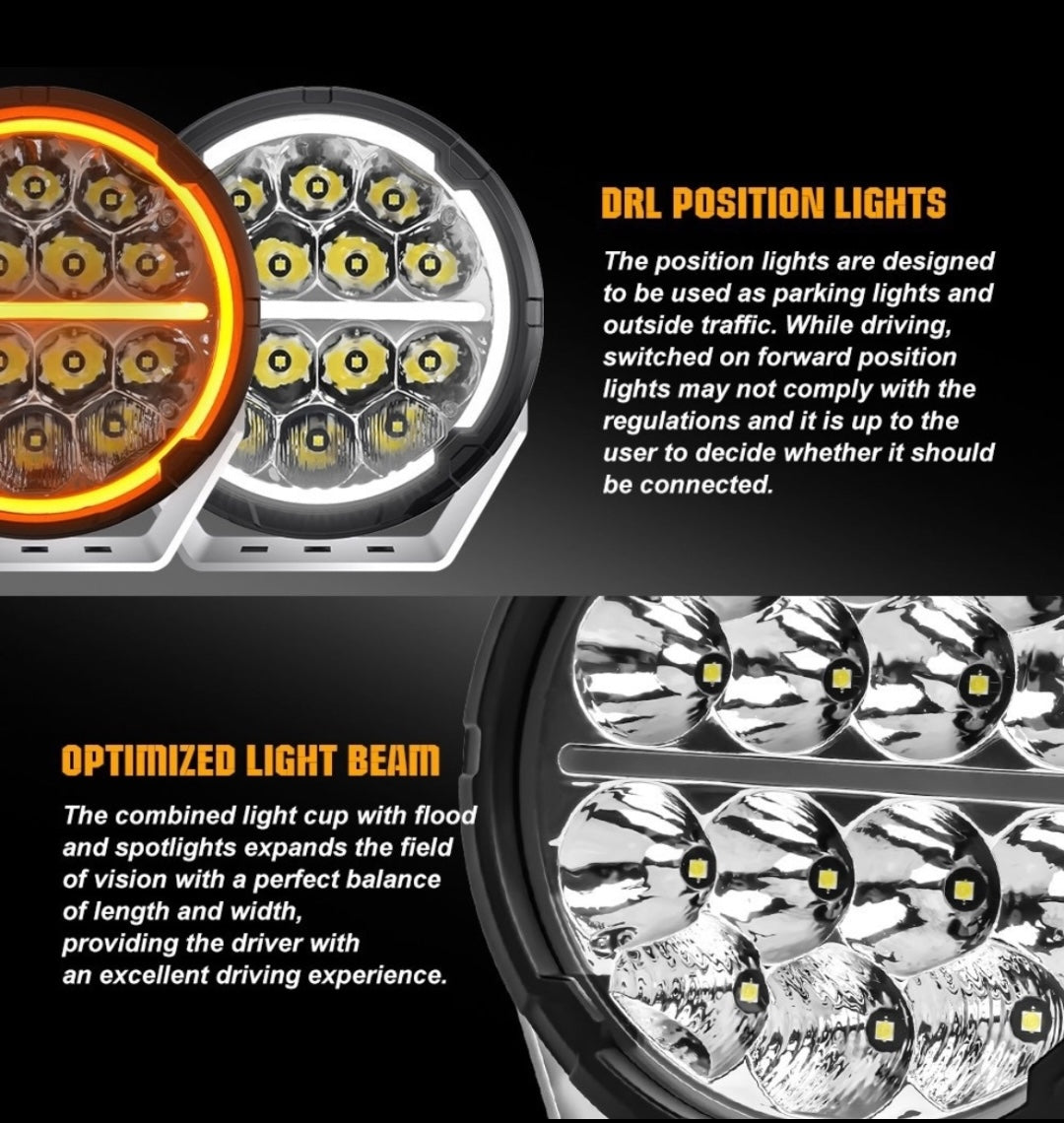 4X4 NATION 9 INCH FIRE PHOENIX LIGHT
