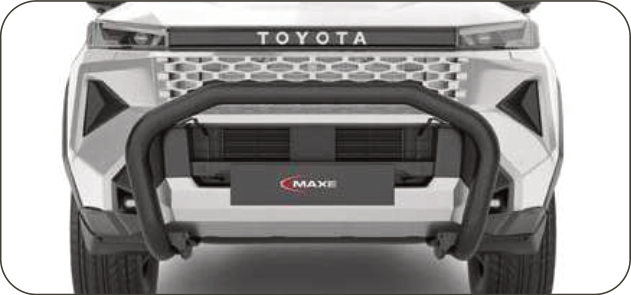 Toyota Hilux 2026 Black Stainless Steel Fleet Nudge Bar