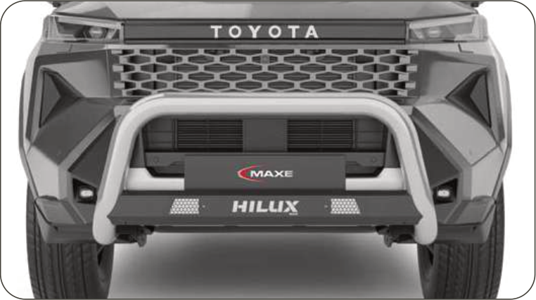 Toyota Hilux 2026 Polished Stainless Steel Nudge Bar