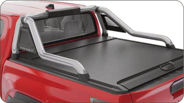 Toyota Raider 2026 Polished Stainless Steel Long Leg RollaTop Compatible Sports Bar