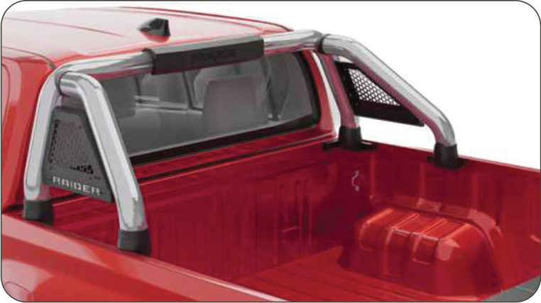 Toyota Raider 2026 Polished Stainless Steel Short Leg Sill Mount Sports Bar
