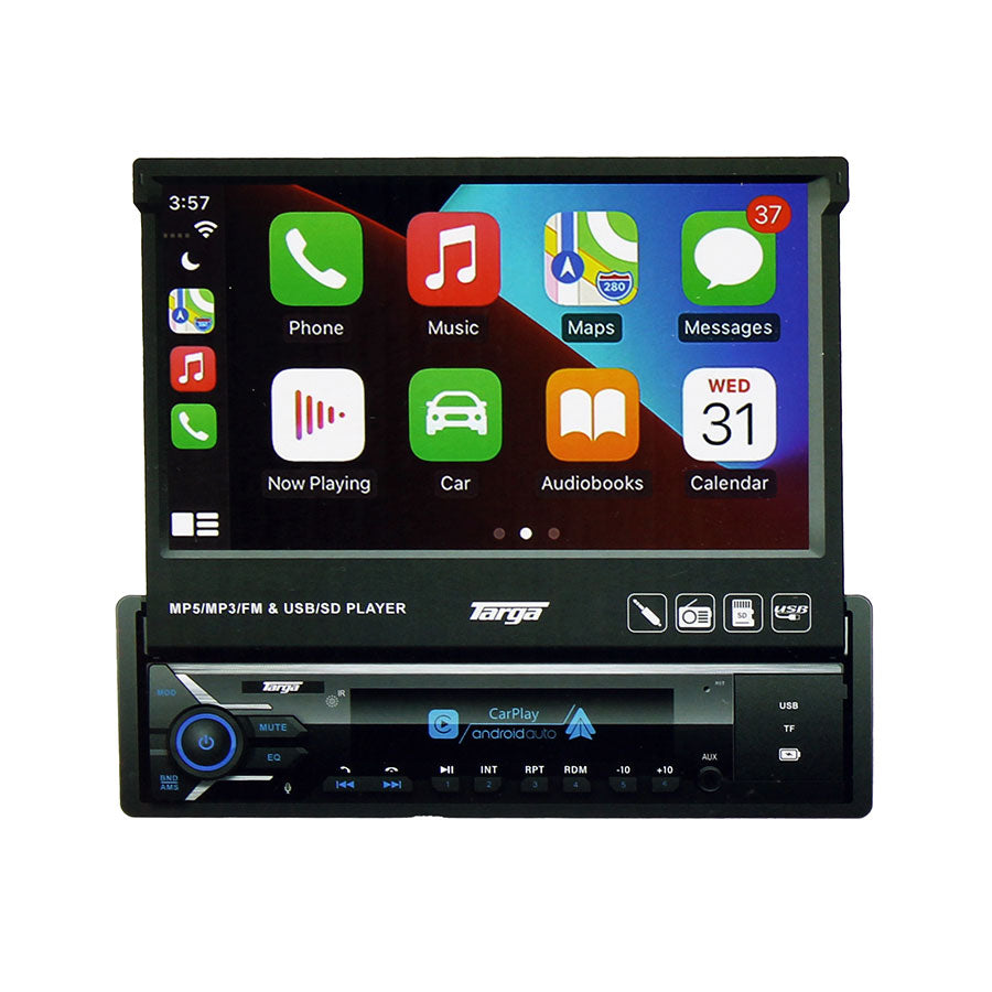 7-inch Android Media Player with Manual Pull-Out Screen