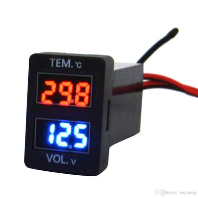 Dual Voltmeter Socket - LED Display