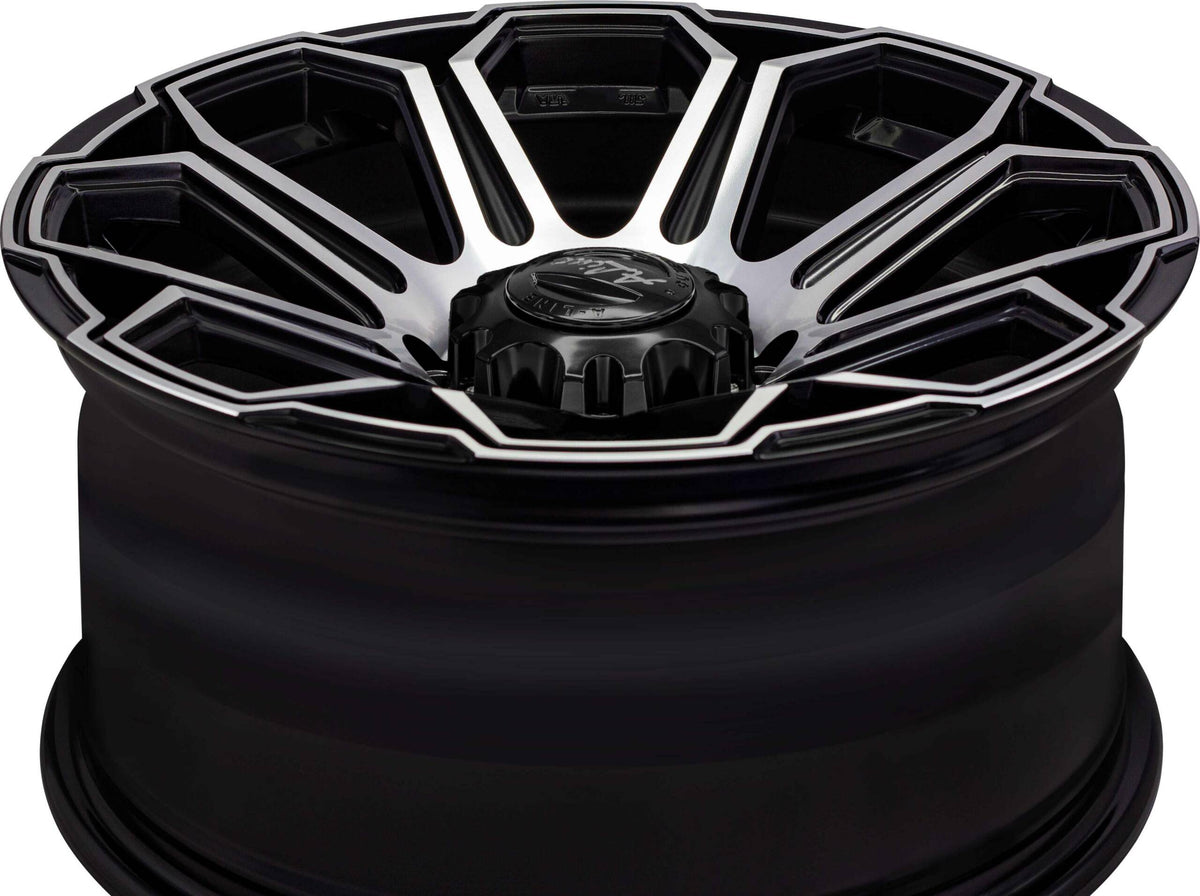 Terminator Black Machined Face Alloy Wheel