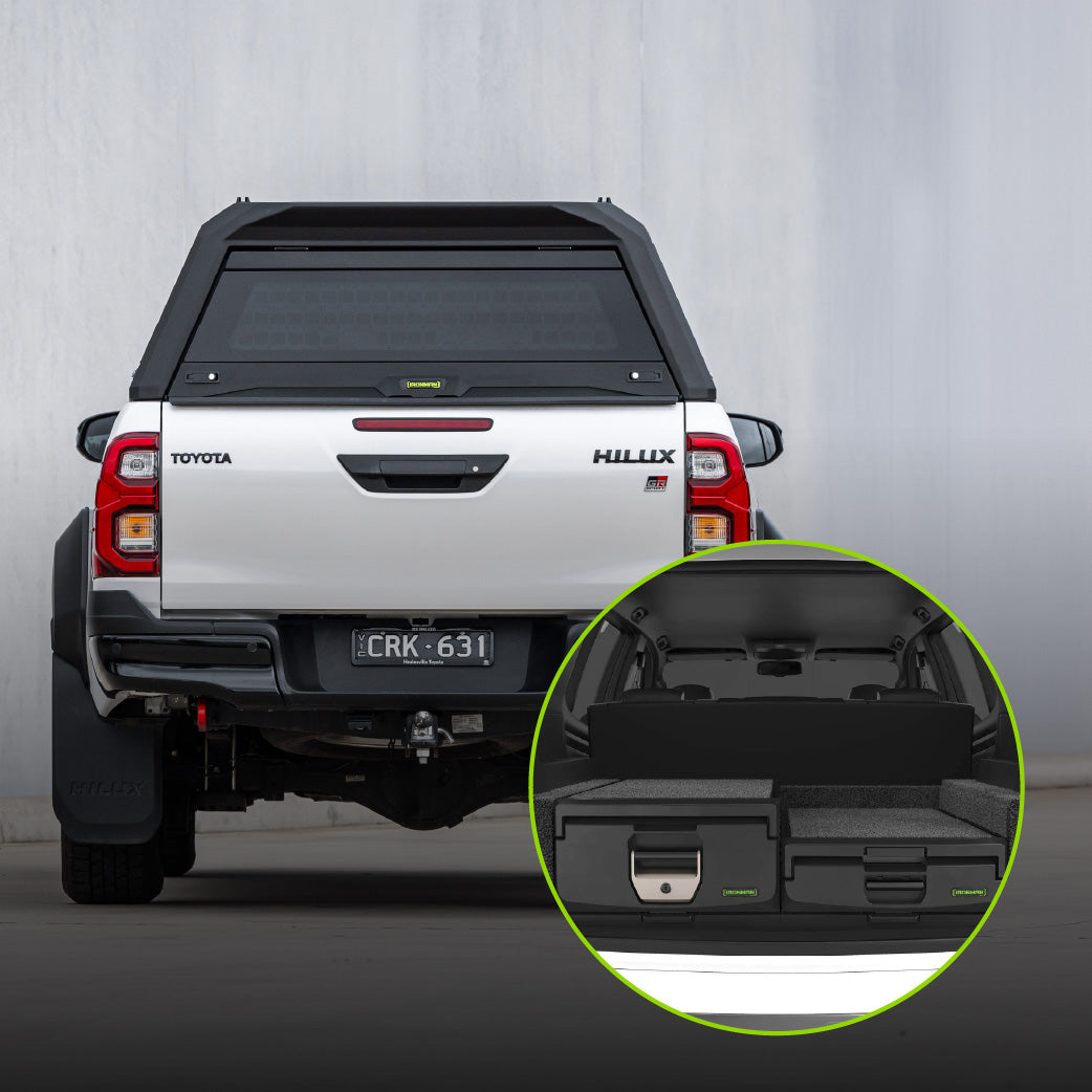 RAID Canopy Glass & Mixed Height RHS Drawer Combo – Toyota Hilux Revo 2016–2026