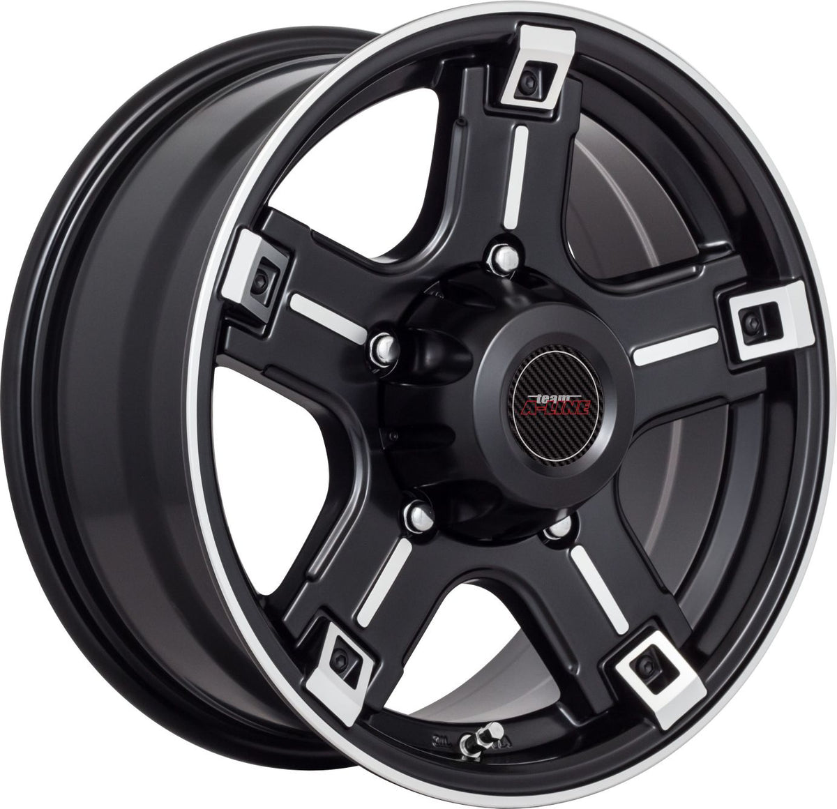 Trench Silk Black Machined Lip Alloy Wheel