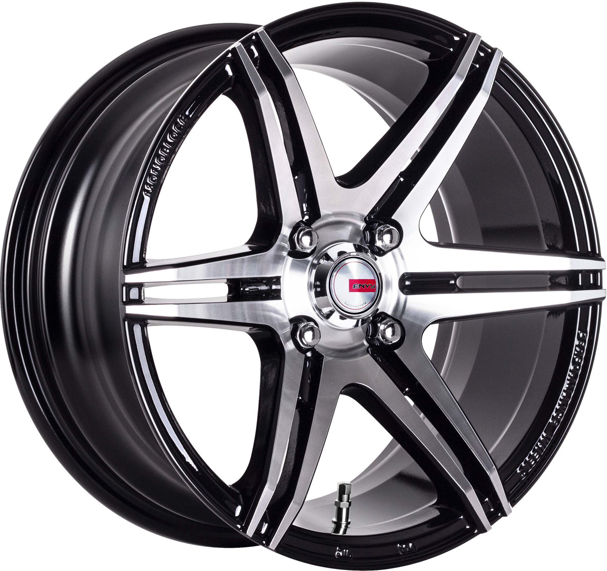 Trendz Black Machined Face Alloy Wheel
