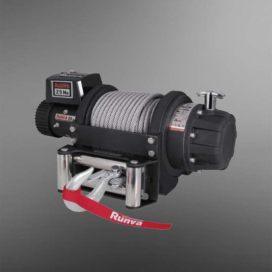 Runva Winch 25,000lb 24V EWB Type with Steel Cable Heavy Duty Industrial Winch