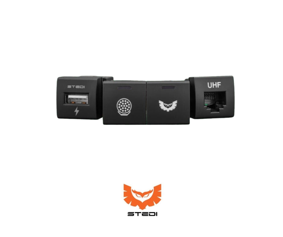 STEDI Square Type Push Switch — Right Side Lights