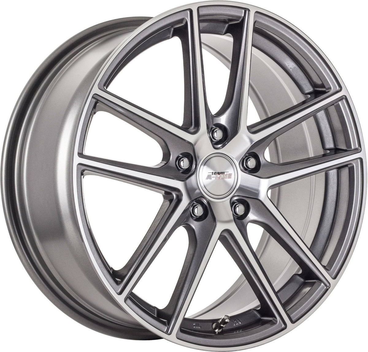 Victory Gunmetal Machined Face Alloy Wheel