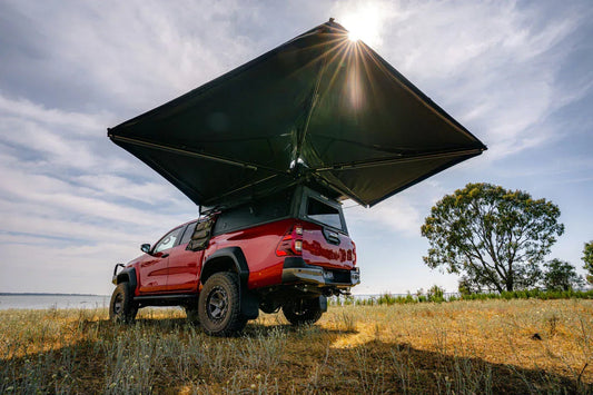 Deltawing 270° Awning – Left Side, Unsupported