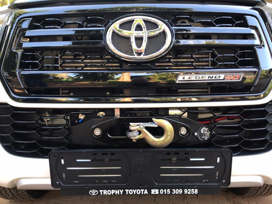 Toyota Hilux Revo Behind Bumper Winch Plate