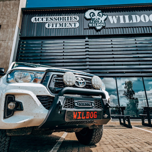 Toyota Hilux Revo Bulldog Nudge Bar, Winch Incorporated Nudge Bar