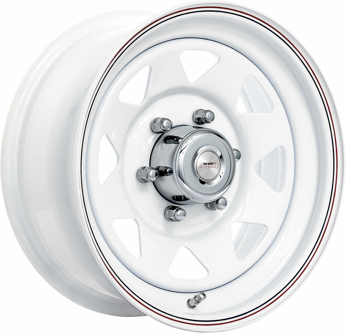 White Spoke Steel Wheel