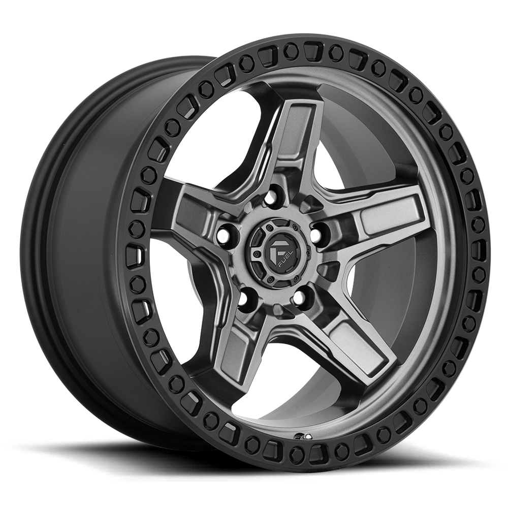 Kicker Alloy Wheel – Matte Gunmetal Black Bead Ring