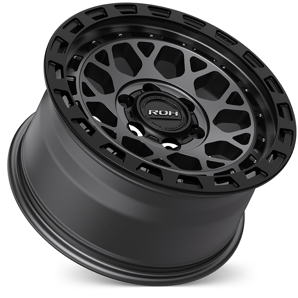 Atlas Alloy Wheel – Graphite Centre Black Lip – 18x9 – 6x139.7 – ET+25