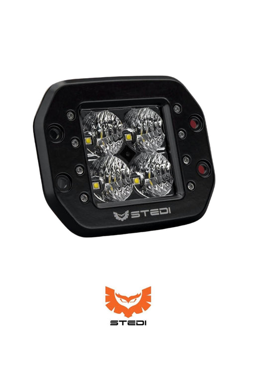 STEDI C-4 Black Edition Flush Mount LED Light — Flood