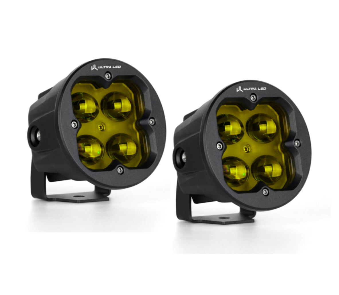 RS3 Round Fog Lights Yellow (Pair)