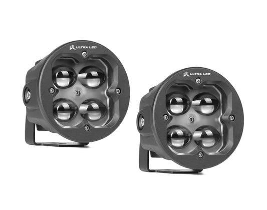 RS3 Round Fog Lights White (Pair)