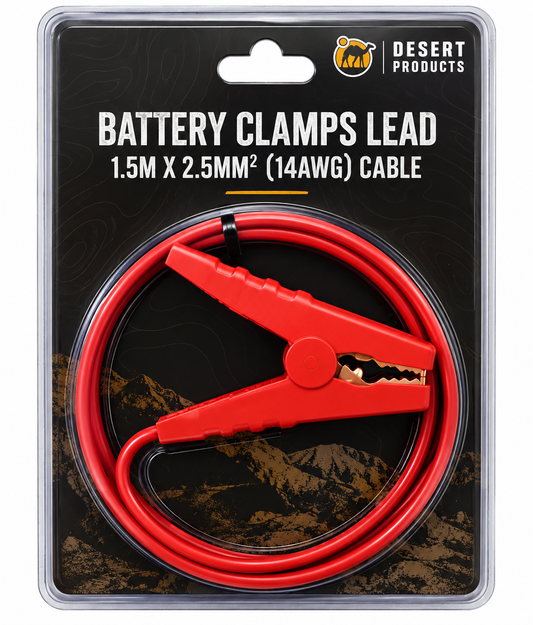 1.5m Battery Clamp Cable