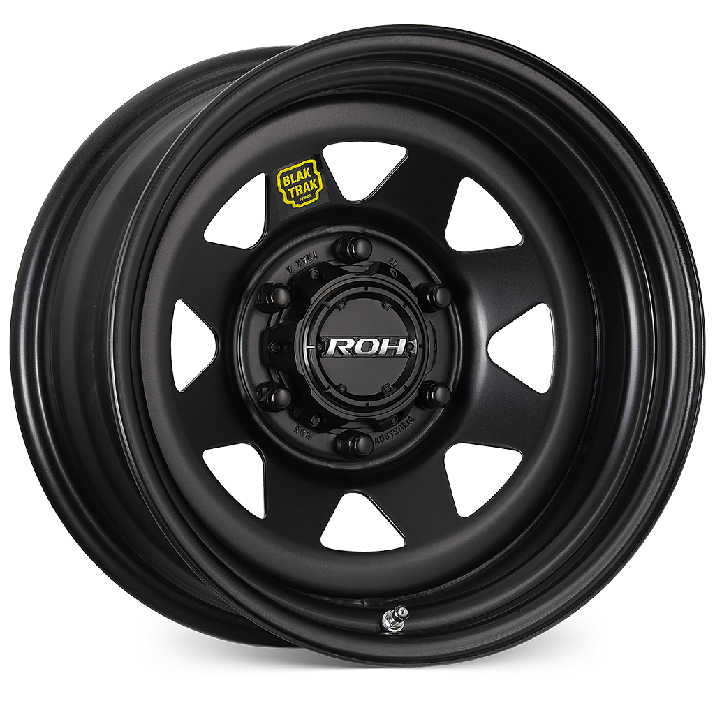 Blak Trak Steel Wheel – Matte Black – 16x8 – 6x114.3 – ET+20