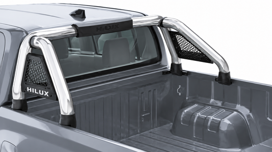 Toyota Hilux 2026 Polished Stainless Steel Short Leg Sill Mount Sports Bar