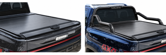 Foton Tunland V7 RollaTop And Black Coated Stainless Steel RollaTop Compatible Sports Bar