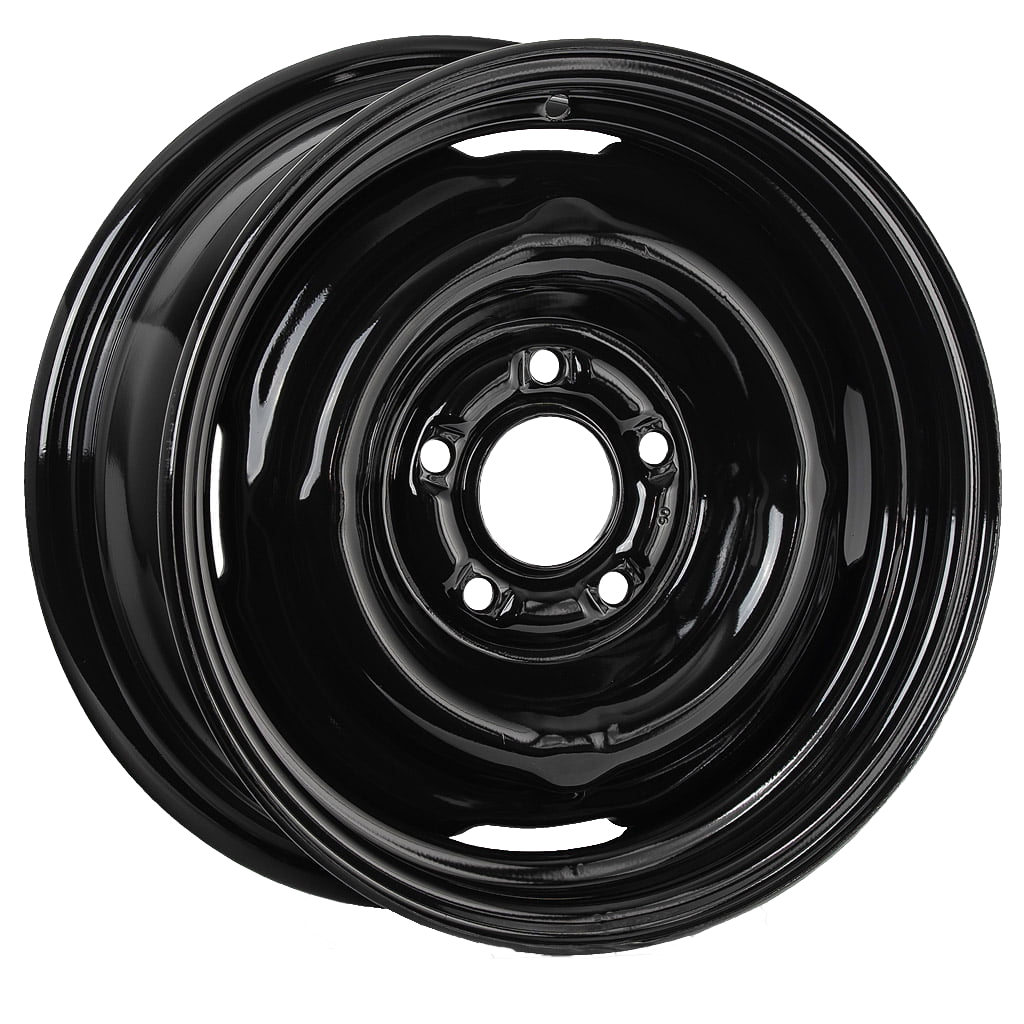 Retro Steel Wheel – Matte Black – 14x5 – 5x120 – ET+15