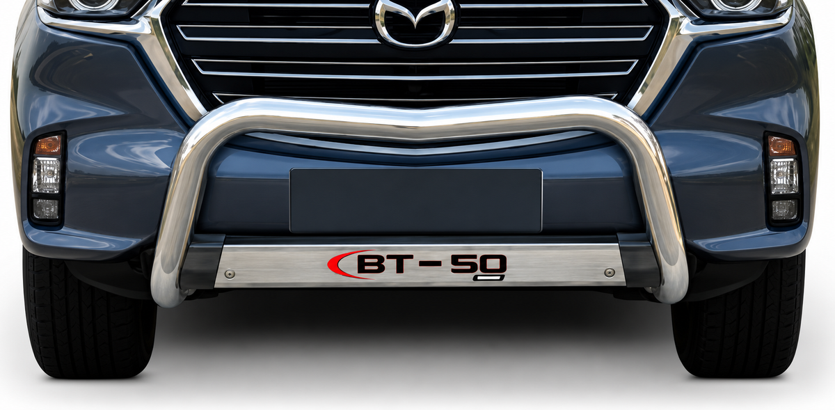 Mazda BT-50 2021+ Polished Stainless Steel RollaTop Compatible Sports Bar