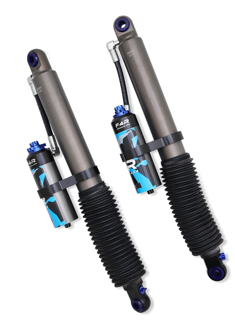 50mm Adjustable F4R Formula 4x4 Rear Shock Absorber Kit for Toyota LandCruiser 76, 78, 79 Series 2007-on